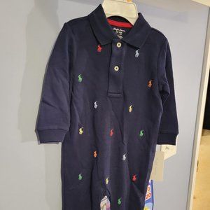 NWT Baby Boy Ralph Lauren Non Footed Coveralls (2 items)